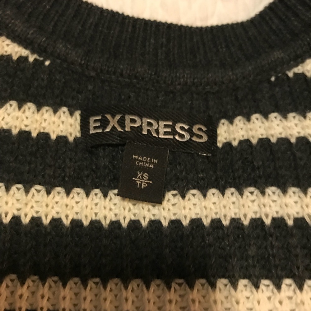 Express Striped Slouch Sweater - Picture 5 of 6